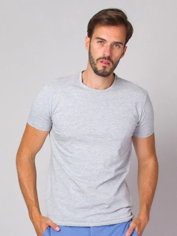 Szary t-shirt męski