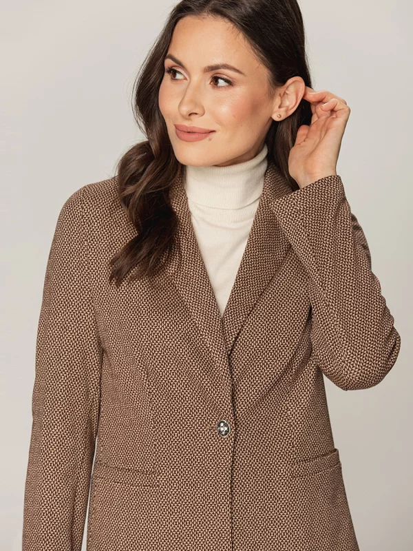 Marynarka damska z dzianiny