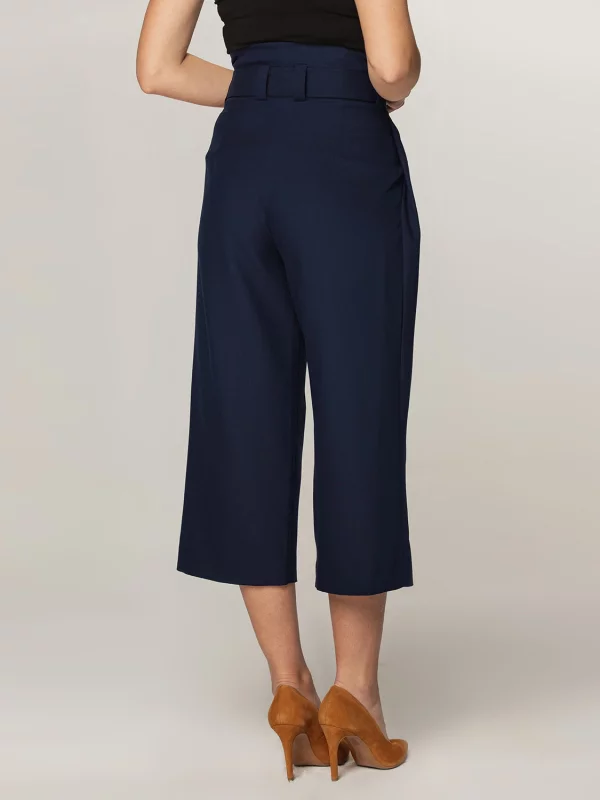 Granatowe spodnie Kuloty