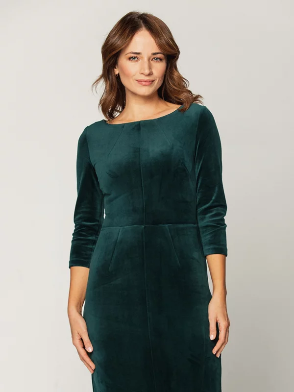 Elegancka zielona sukienka