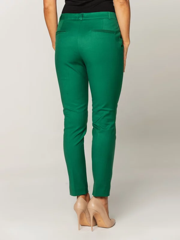 Zielone spodnie garniturowe