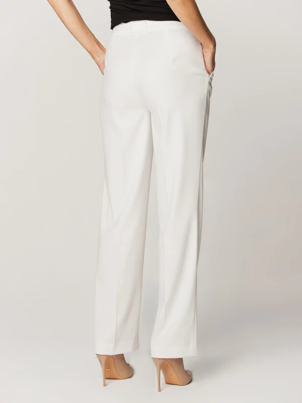 Białe spodnie garniturowe