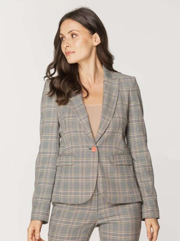 Marynarka damska w kratkę