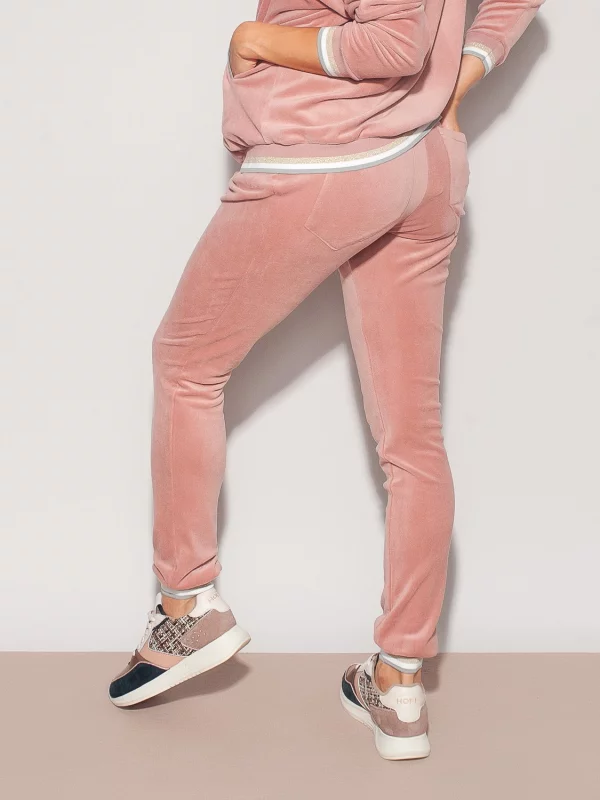 Spodnie dresowe welurowe