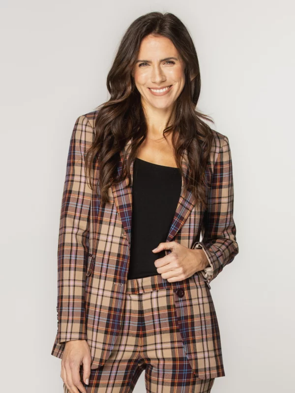 Marynarka damska w kratkę