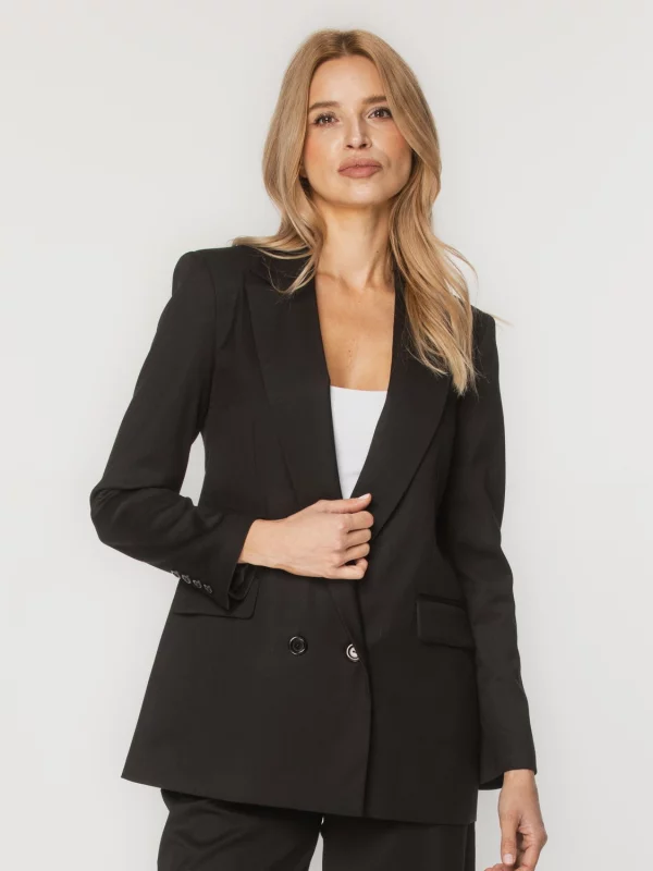 Czarny żakiet damski