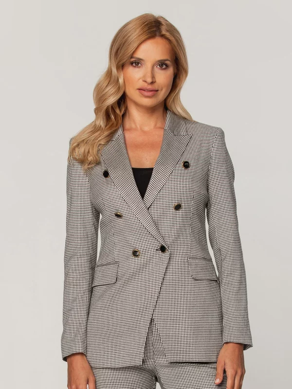 Dwurzędowa marynarka damska