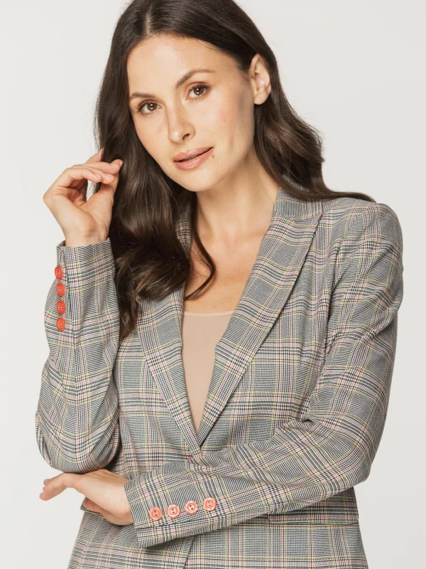 Marynarka damska w kratkę