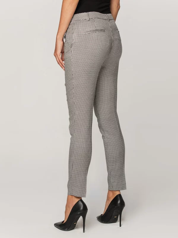 Spodnie garniturowe w pepitkę