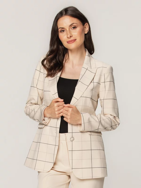 Marynarka damska w kratę