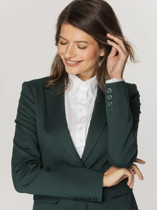 Zielona marynarka damska