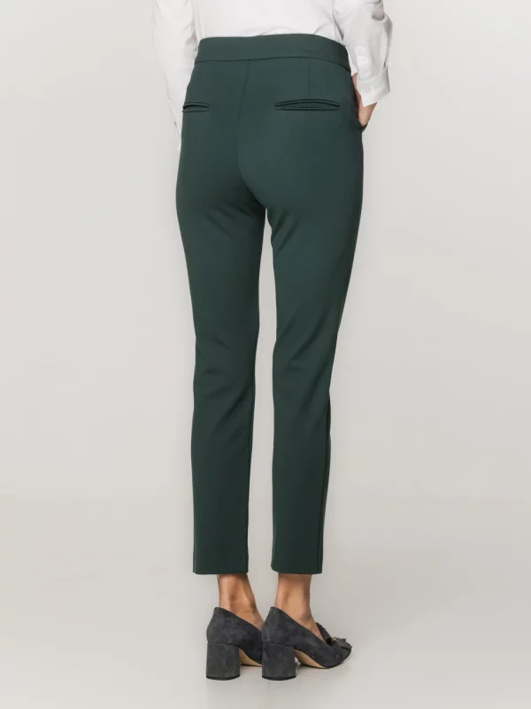 Zielone spodnie garniturowe