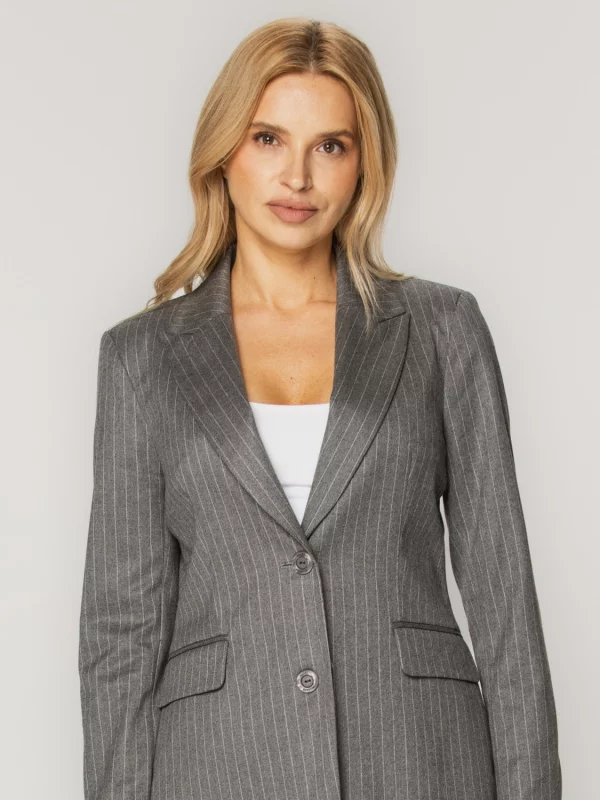 Jasnoszara marynarka damska