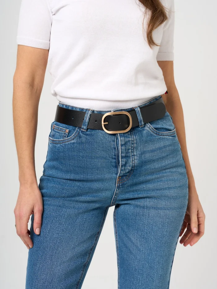 Pasek skórzany damski