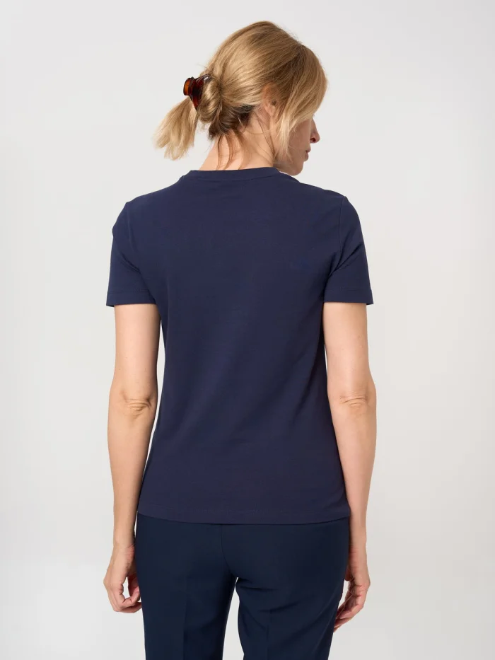 Granatowy t-shirt damski Beverly Hills Polo Club