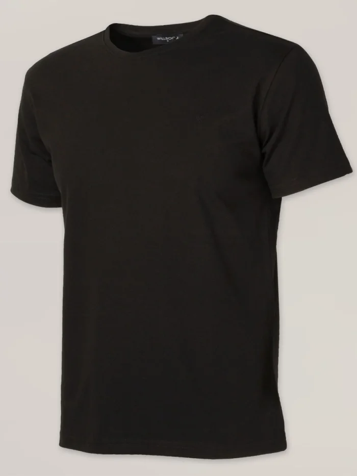 Czarny t-shirt męski Willsoor