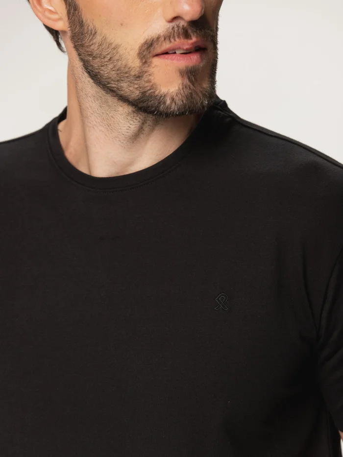 Czarny t-shirt męski Willsoor
