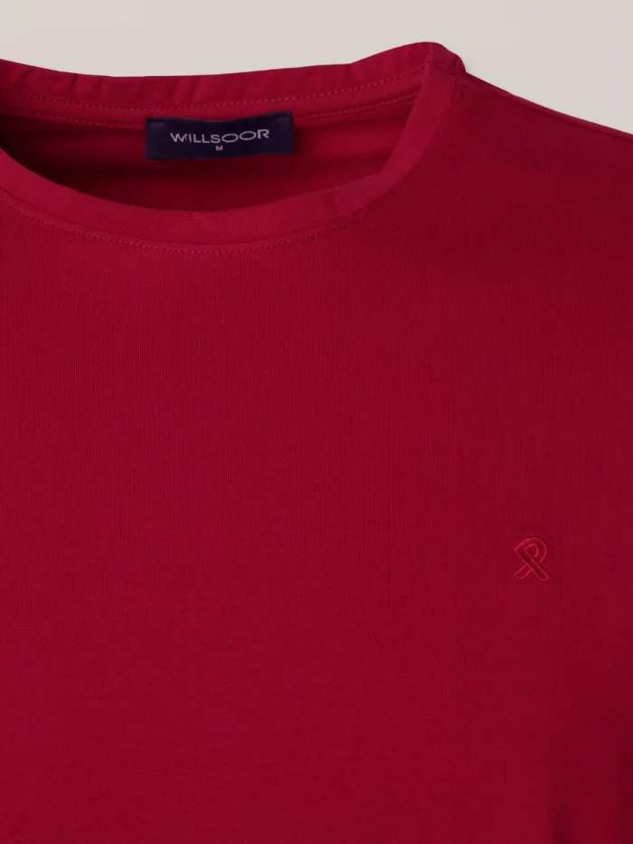 Bordowy t-shirt męski Willsoor