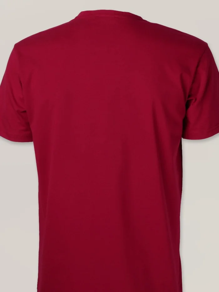 Bordowy t-shirt męski Willsoor