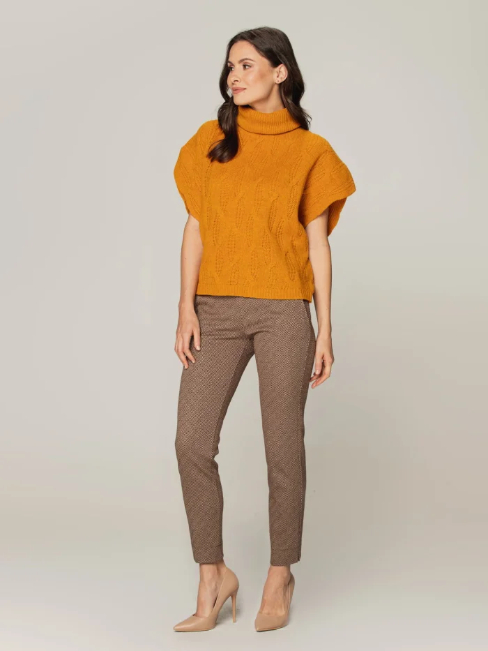 Spodnie garniturowe z dzianiny