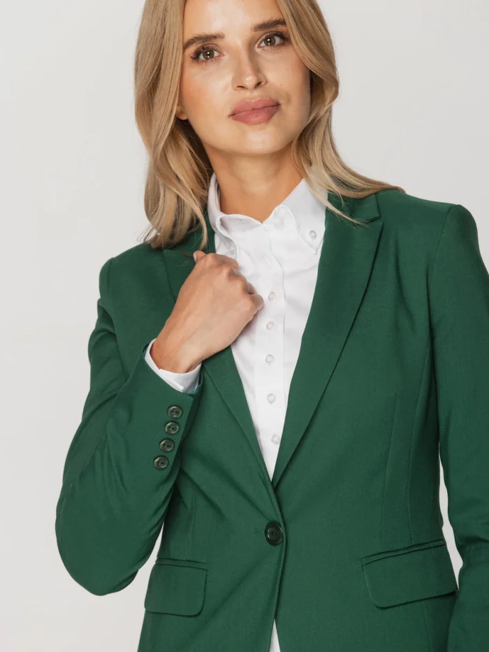 Zielona marynarka damska