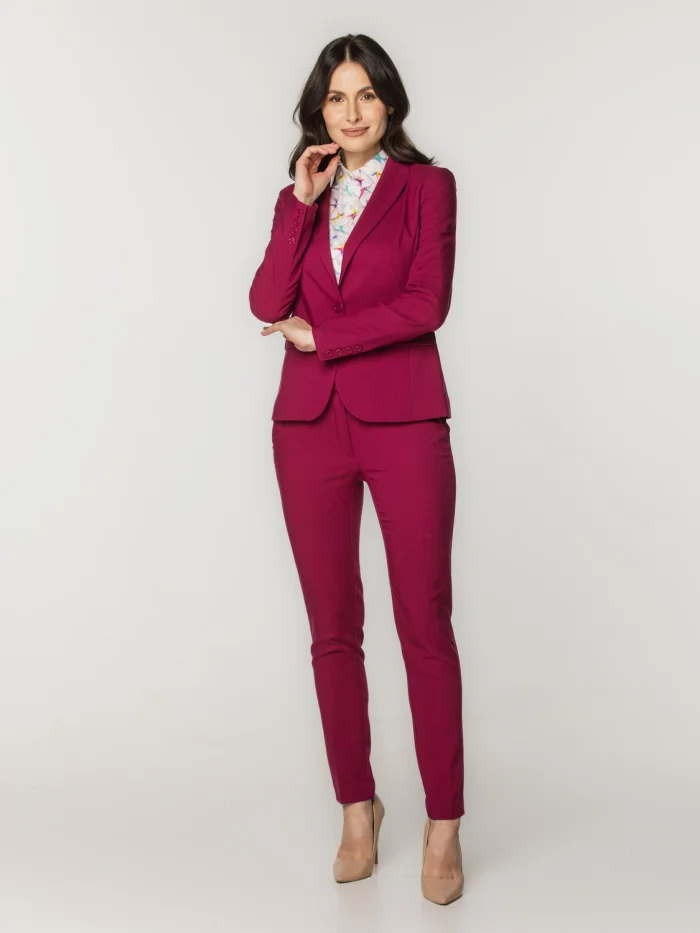 Fuksjowa marynarka damska