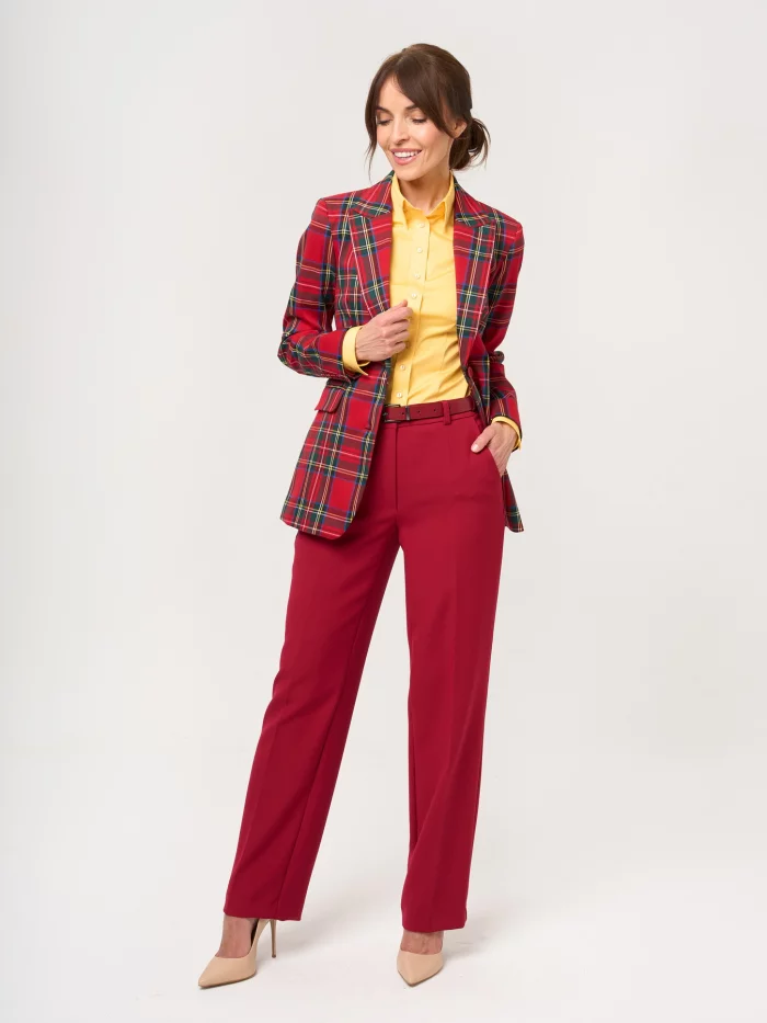 Marynarka damska w kratę