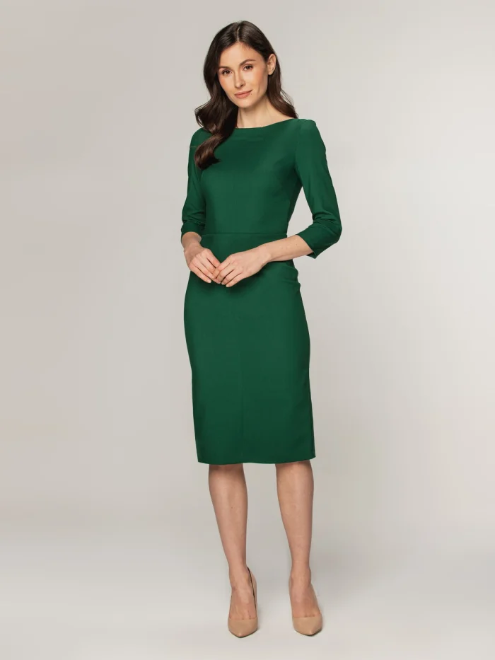 Elegancka zielona sukienka