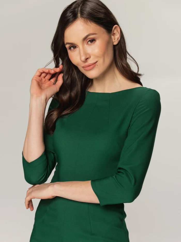 Elegancka zielona sukienka