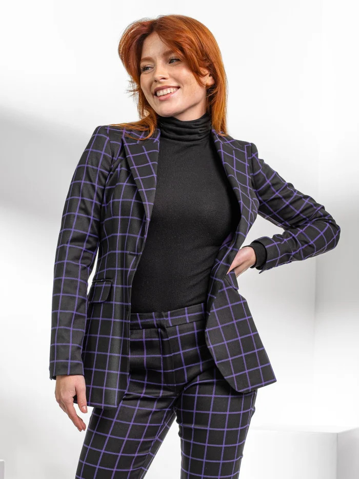 Marynarka damska w kratę
