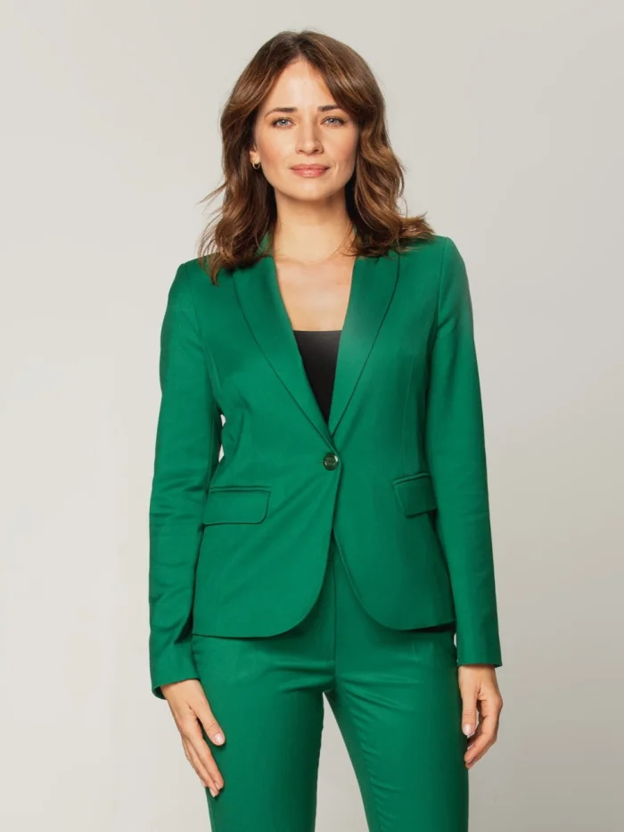 Zielona marynarka damska