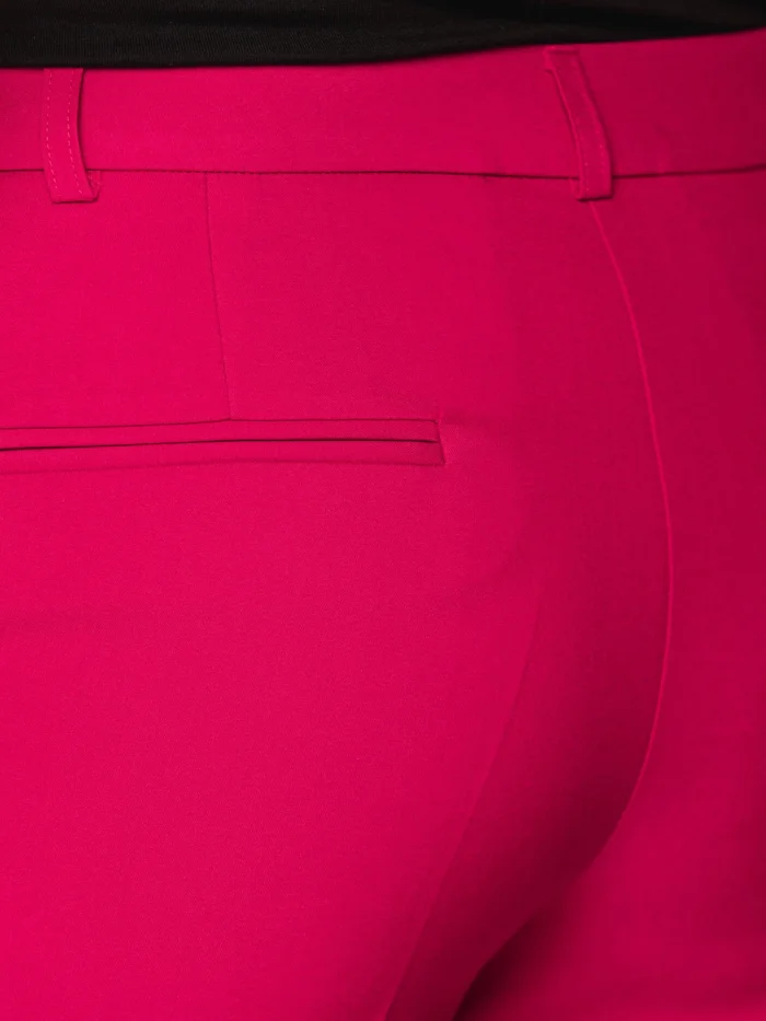 Malinowe spodnie garniturowe