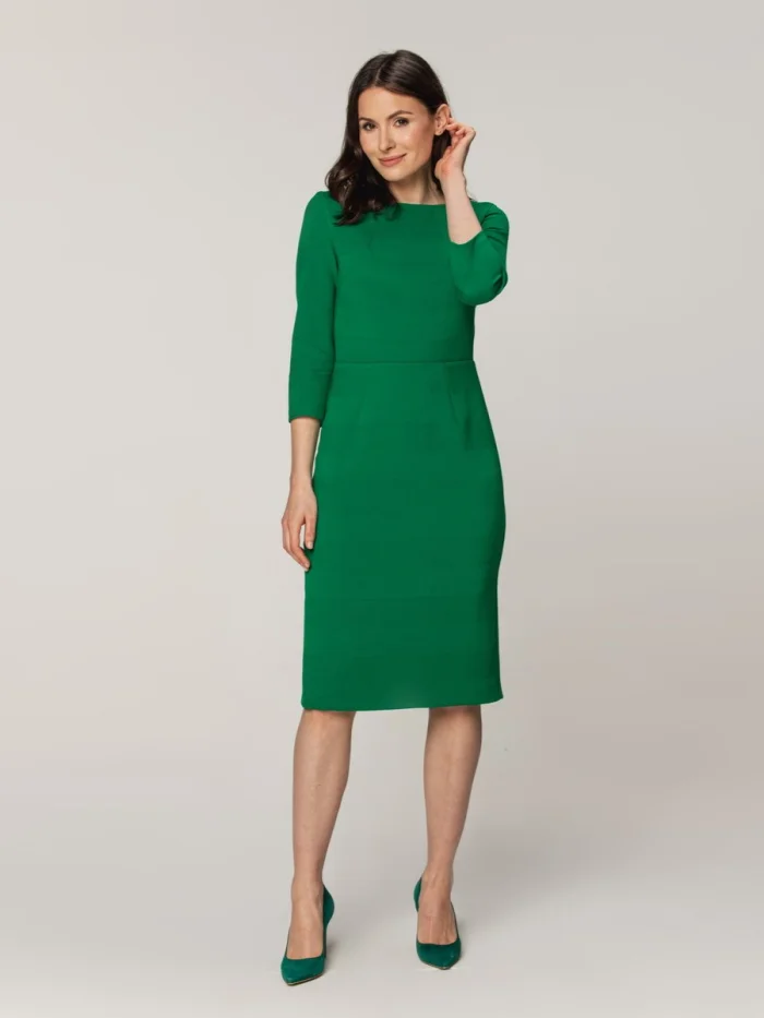 Elegancka zielona sukienka