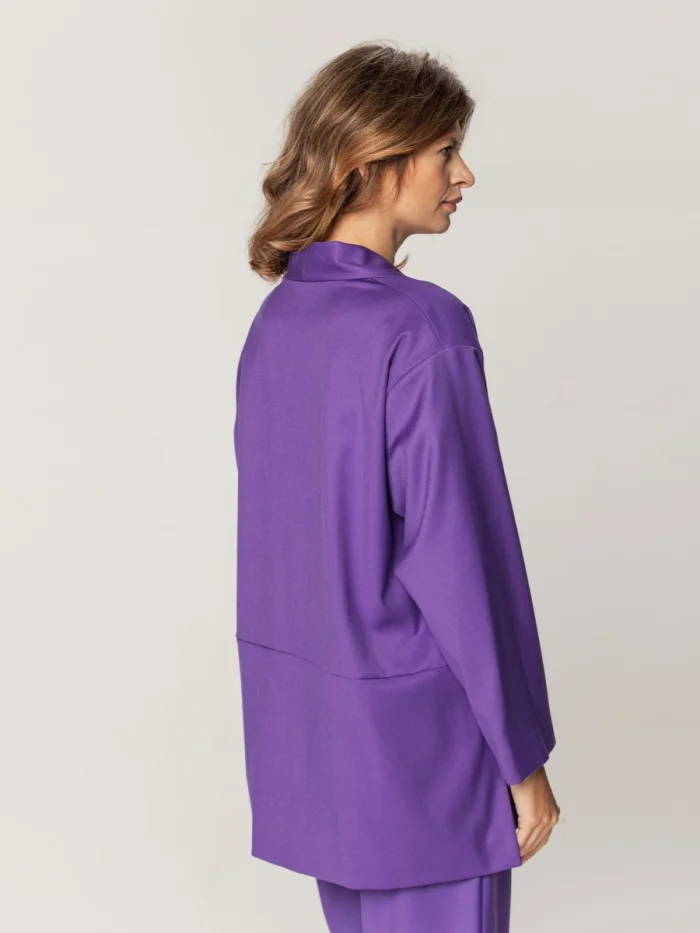Fioletowa narzutka oversize