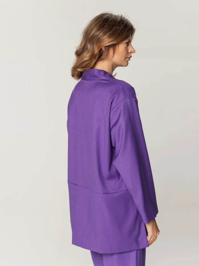 Fioletowa narzutka oversize
