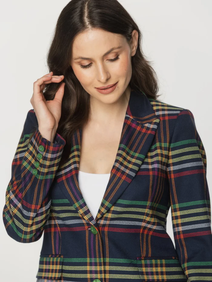 Marynarka damska w kratę