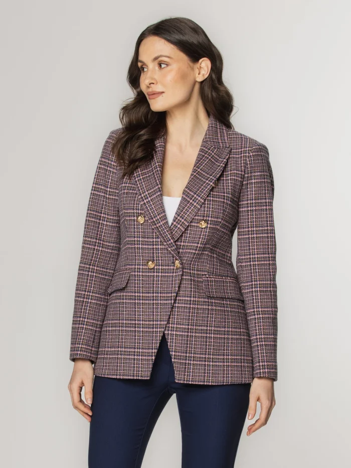 Różowa marynarka damska