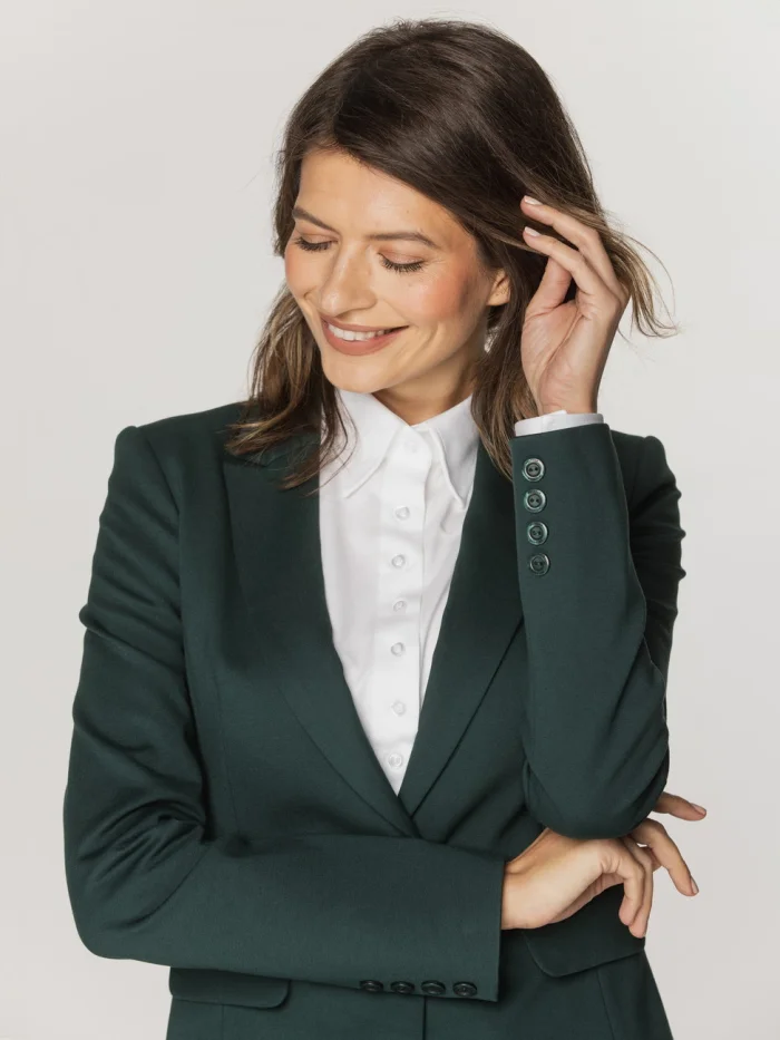 Zielona marynarka damska
