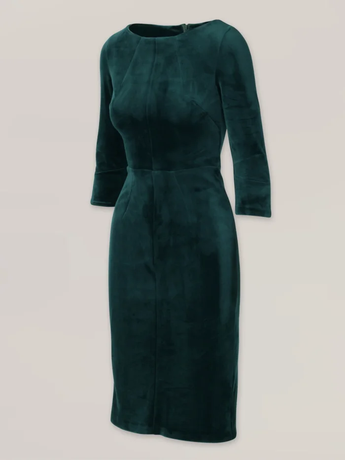 Elegancka zielona sukienka