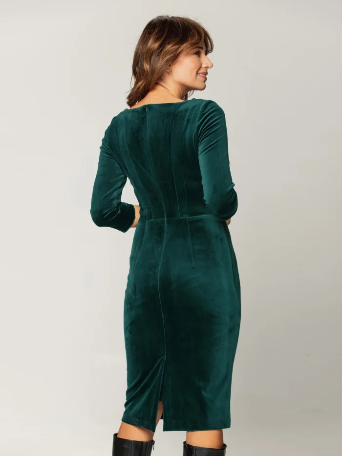 Elegancka zielona sukienka