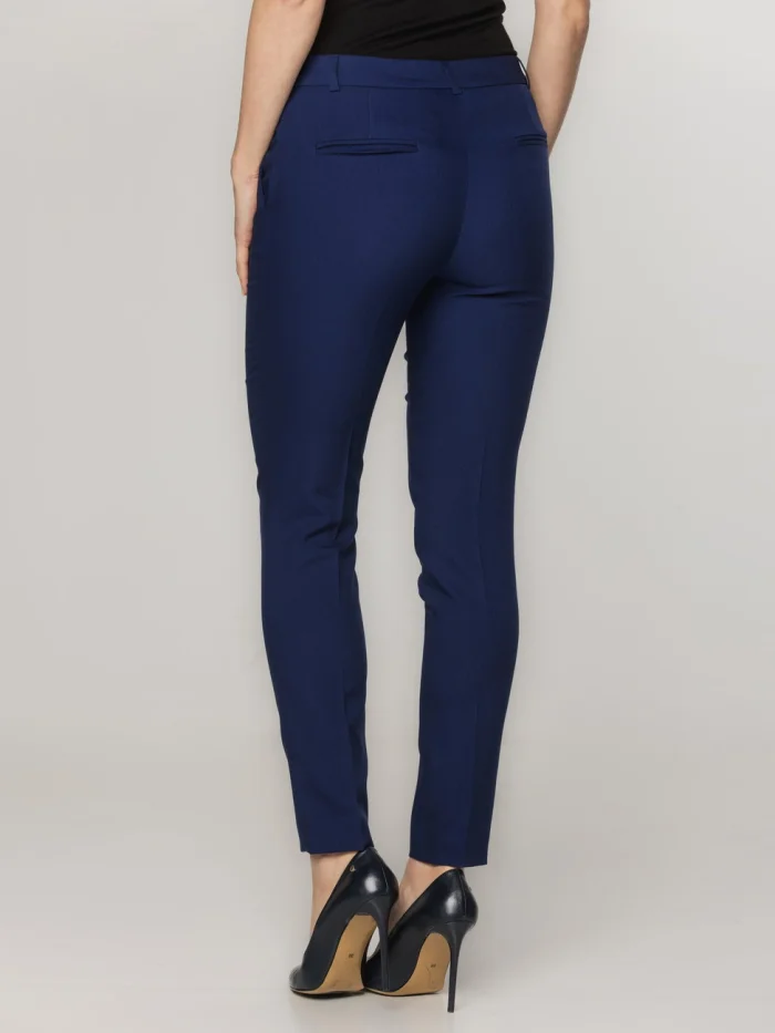 Granatowe spodnie garniturowe