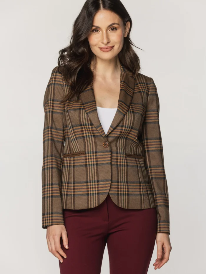 Marynarka damska w kratkę