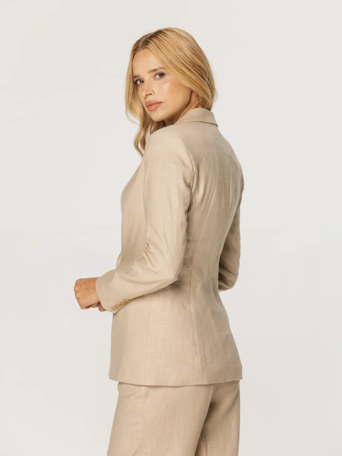 Beżowa marynarka damska
