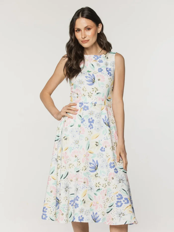 Sukienka w kolorowe kwiaty