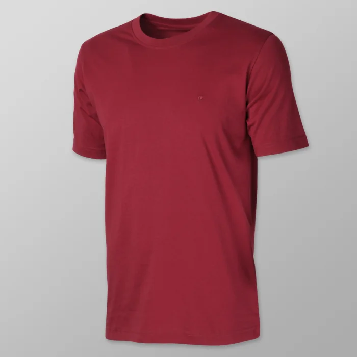 Bordowy t-shirt męski Casa Moda