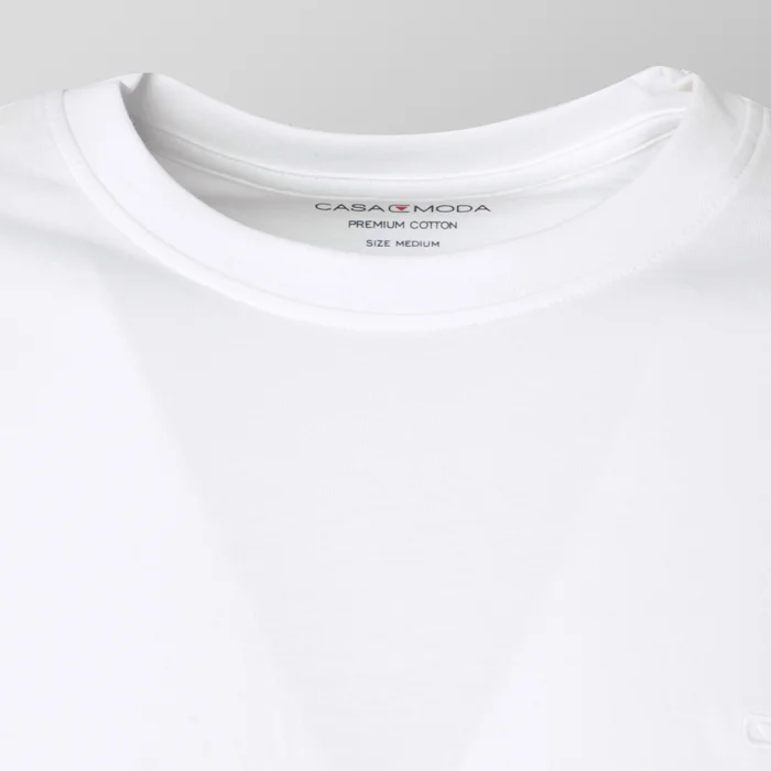 Biały t-shirt męski Casa Moda