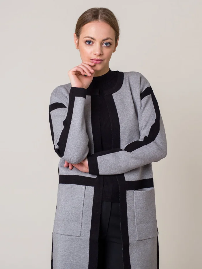 Długi sweter damski