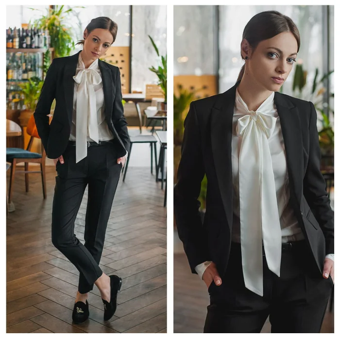 Czarna marynarka damska