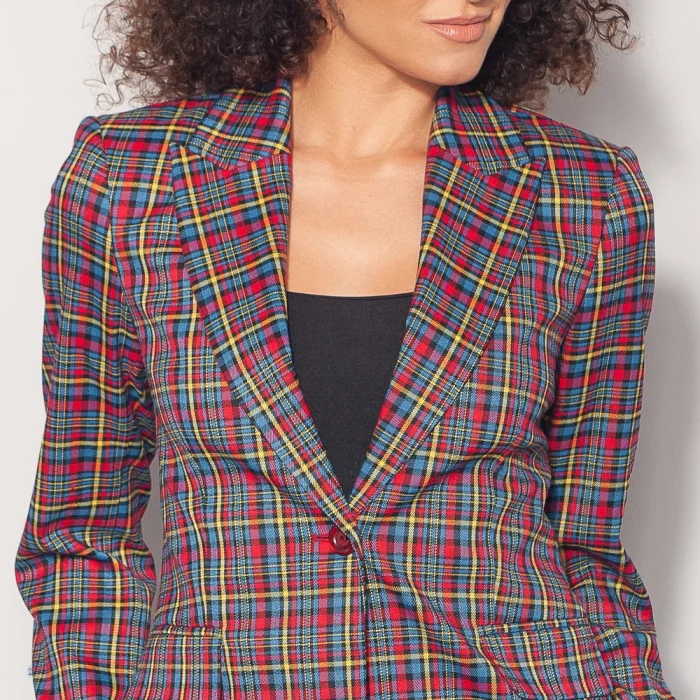 Marynarka damska w kratę