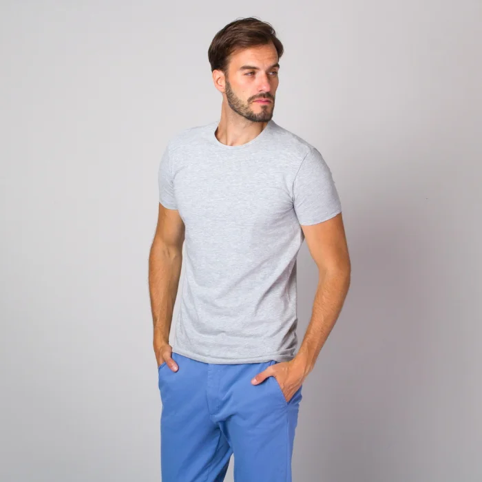 Szary t-shirt męski